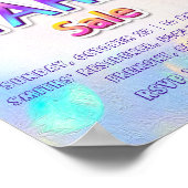 Yard Sale Zuhause Tropfens Holographic Glitzern Ev Poster (Ecke)