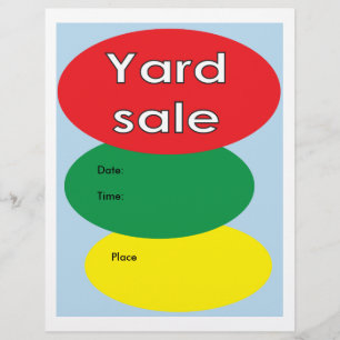 Yard-Verkauf Flyer