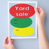 Yard-Verkauf Flyer (Hand)