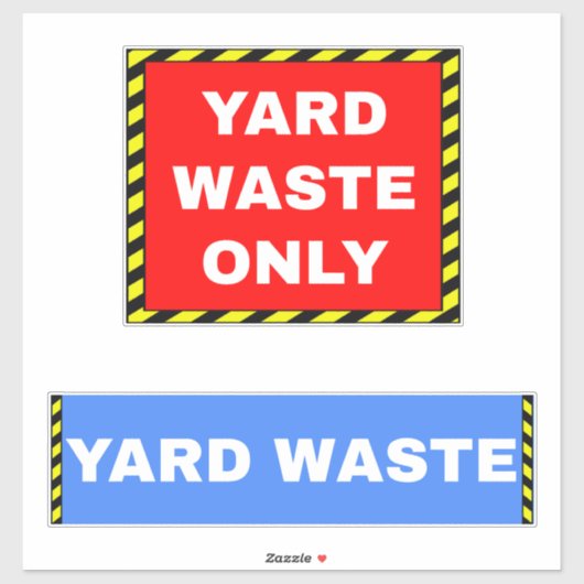 Yard Waste Aufkleber (Blatt)