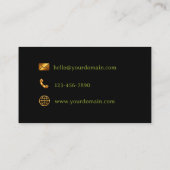 Yard Work Gardner Lawn Care Business Card Visitenkarte (Rückseite)