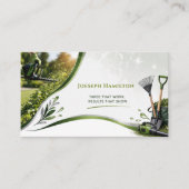 Yard Work Gardner Lawn Care Business Card Visitenkarte (Vorderseite)