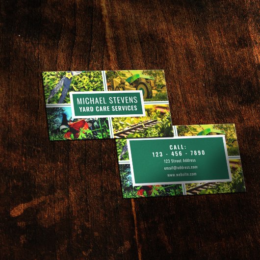Yard Work Images beruflich Business Card Visitenkarte