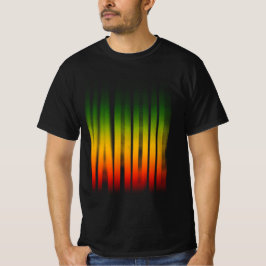 Yardie Blurred Effect Typografie Rasta Reggae T-Shirt