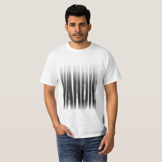 Yardie Blurred Effect Typografy Reggae T-Shirt (Vorne ganz)