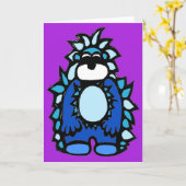 Yardley der Yeti - Notizkarte Karte (Gelbe Blume)