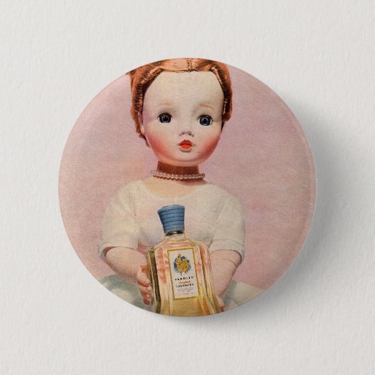 Yardley und Madame Alexander Puppe aus den 50er Ja Button (Vorderseite)