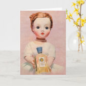 Yardley und Madame Alexander-Puppe Karte (Gelbe Blume)