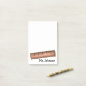 Yardstick School Mathematik Lehrer Personalisierte Post-it Klebezettel (Auf Schreibtisch)