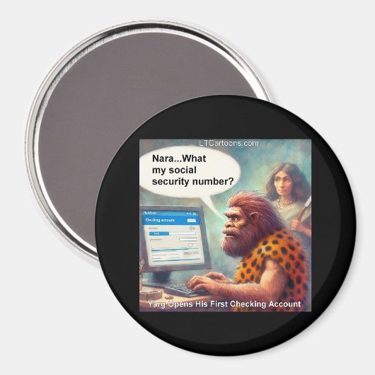 Yarg’s First Login: Banking Like a Caveman Magnet (Vorderseite/Rückseite)