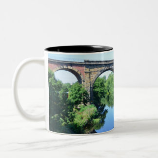 Yarm On Tees Viadukt Zweifarbige Tasse