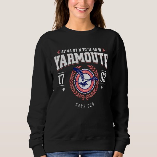 Yarmouth Massachusetts Cape Cod MA Nautical Beach  Sweatshirt (Vorderseite)