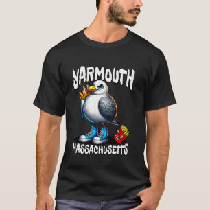 Yarmouth Massachusetts Lustige Möwe Pommes Frites T-Shirt