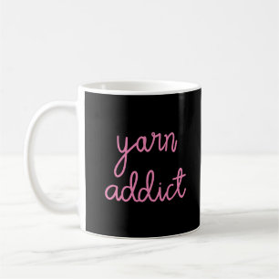 Yarn Addict Typografie Kaffeetasse