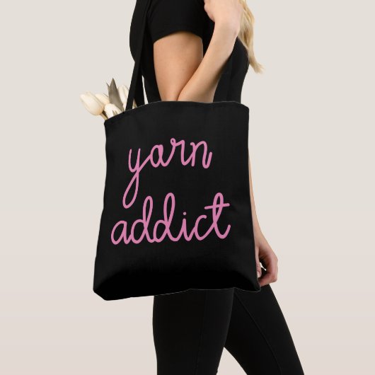 Yarn Addict Typografie Tasche (Von Nahem)