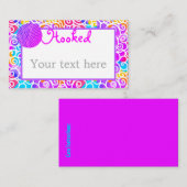 Yarn Artistic Colorful Visitenkarte (Vorne/Hinten)