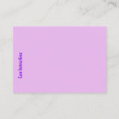 Yarn Artistic Visitenkarte (Rückseite)