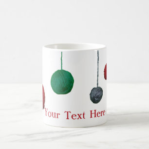 Yarn Ball Crafty Holiday / Your Text Kaffeetasse