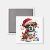 Yarn Boxer Dog Sewing Knitting Crocheting Christma Magnet (Vorderseite/Rückseite)