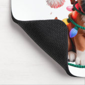 Yarn Boxer Dog Sewing Knitting Crocheting Christma Mousepad (Ecke)
