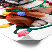 Yarn Boxer Dog Sewing Knitting Crocheting Christma Poster (Ecke)