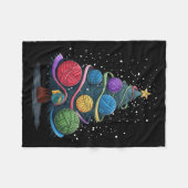 Yarn Christmas Tree Fleecedecke (Vorderseite (Horizontal))