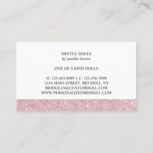 Yarn Crochet Hook Visitenkarte (Rückseite)