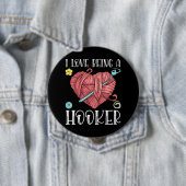 Yarn Crocheting Knitting Day Button (Beispiel)