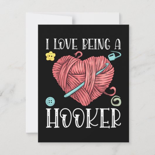 Yarn Crocheting Knitting Day Dankeskarte (Vorderseite)