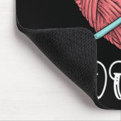 Yarn Crocheting Knitting Day Mousepad (Ecke)