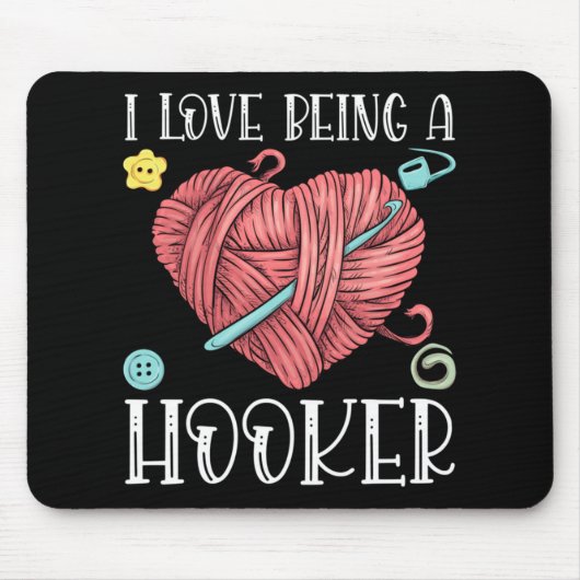 Yarn Crocheting Knitting Day Mousepad (Vorne)
