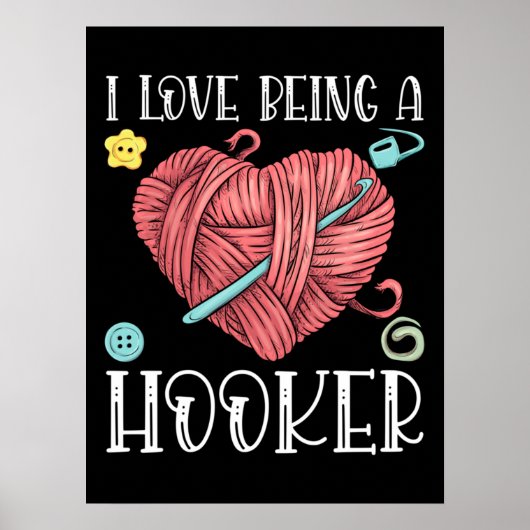 Yarn Crocheting Knitting Day Poster (Vorne)
