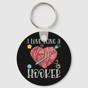 Yarn Crocheting Knitting Day Schlüsselanhänger