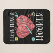 Yarn Crocheting Knitting Day Sherpadecke (Vorderseite (Horizontal))