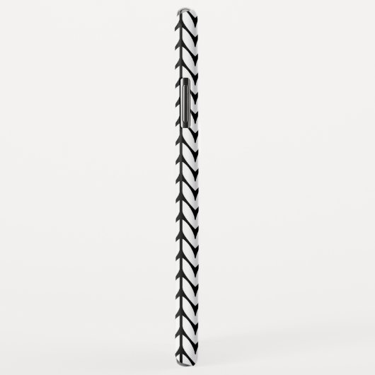 Yarn Design Chevrons Strick Style auf Black Case-Mate iPhone Hülle (Hinten/Rechts)