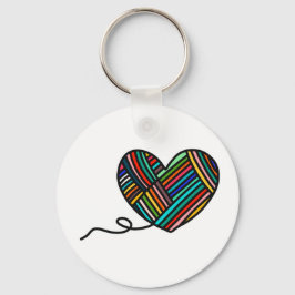 Yarn Heart Keychain Schlüsselanhänger