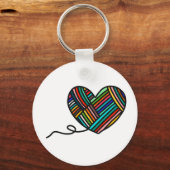 Yarn Heart Keychain Schlüsselanhänger (Vorderseite)