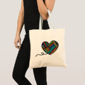 Yarn Heart Tote Bag Tragetasche (Vorderseite (Produkt))