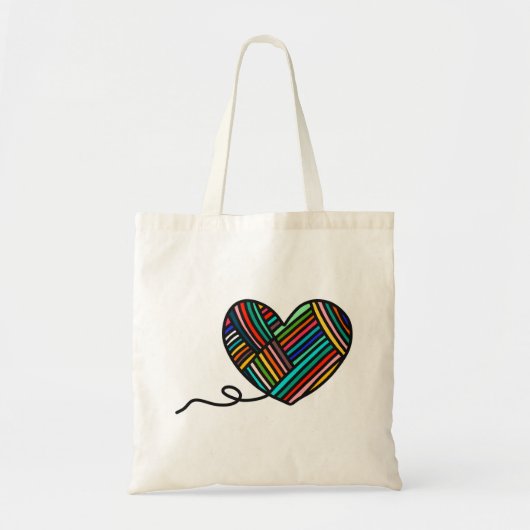 Yarn Heart Tote Bag Tragetasche (Vorne)