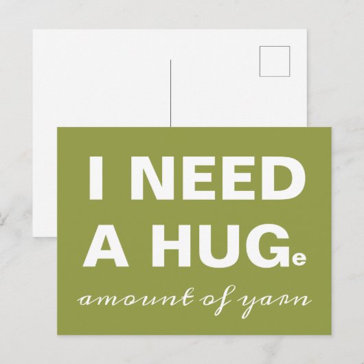 Yarn Joke Postkarte (Vorne/Hinten)