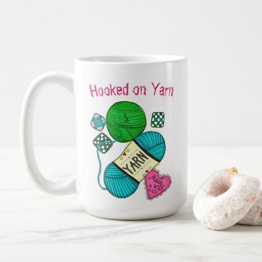 Yarn Kaffeetasse (Mit Donut)