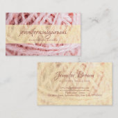 Yarn Knitter Crochet Craft Visitenkarte (Vorne/Hinten)