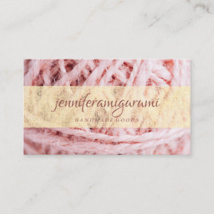 Yarn Knitter Crochet Craft Visitenkarte