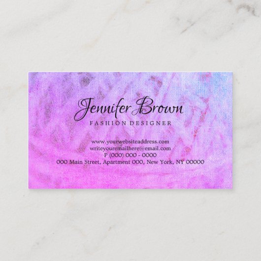 Yarn Knitting Crochet Visitenkarte (Rückseite)