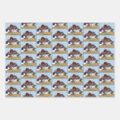 Yarn Knitting Funny Cat Geschenkpapier Set (Vorderseite 2)
