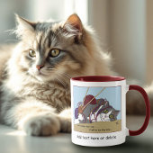 Yarn Knitting Funny Cat Tasse