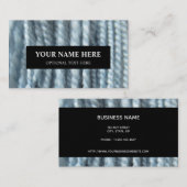 Yarn Knitting Handspun Pastel Blue Foto Visitenkarte (Vorne/Hinten)