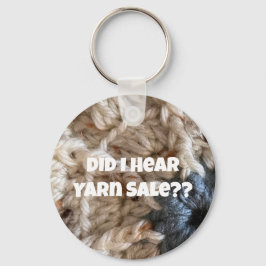 Yarn Liebe Strick Crochet Blue Beige Funny Funny Schlüsselanhänger