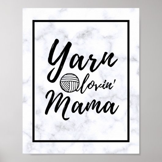 Yarn Love Mama Craft Room Poster (Vorne)