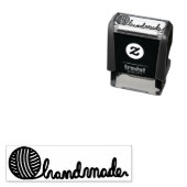 Yarn & needle crotchet Handmade Personalized Permastempel (Beispiel)